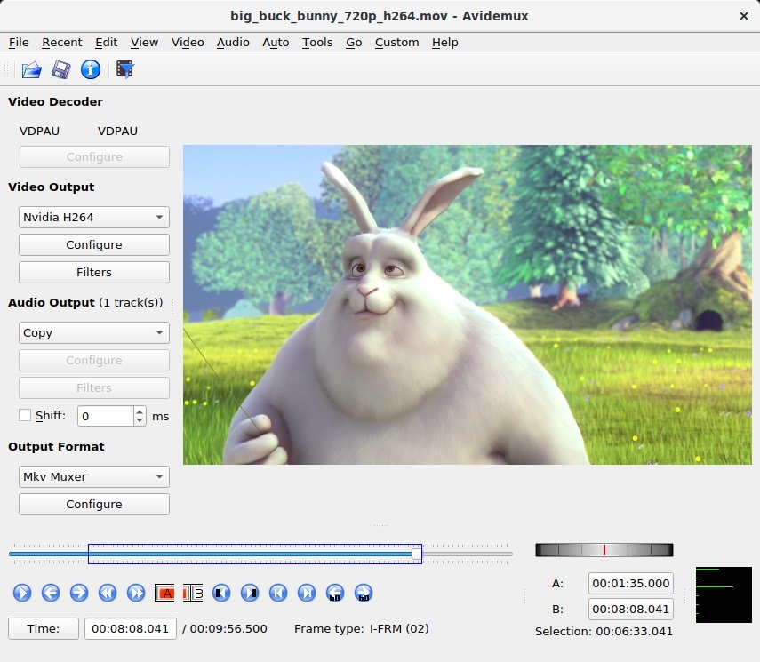 Phần mềm chèn nhạc vào video Avidemux