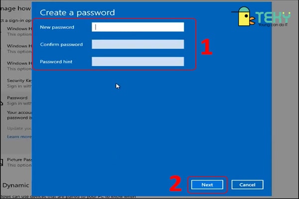 Cách cài mật khẩu cho Windows 10 Bước 2.2