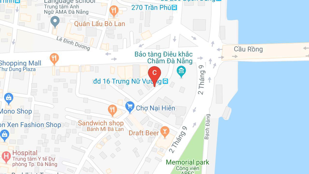 Vị trí của Khuê My Hotel trên bản đồ