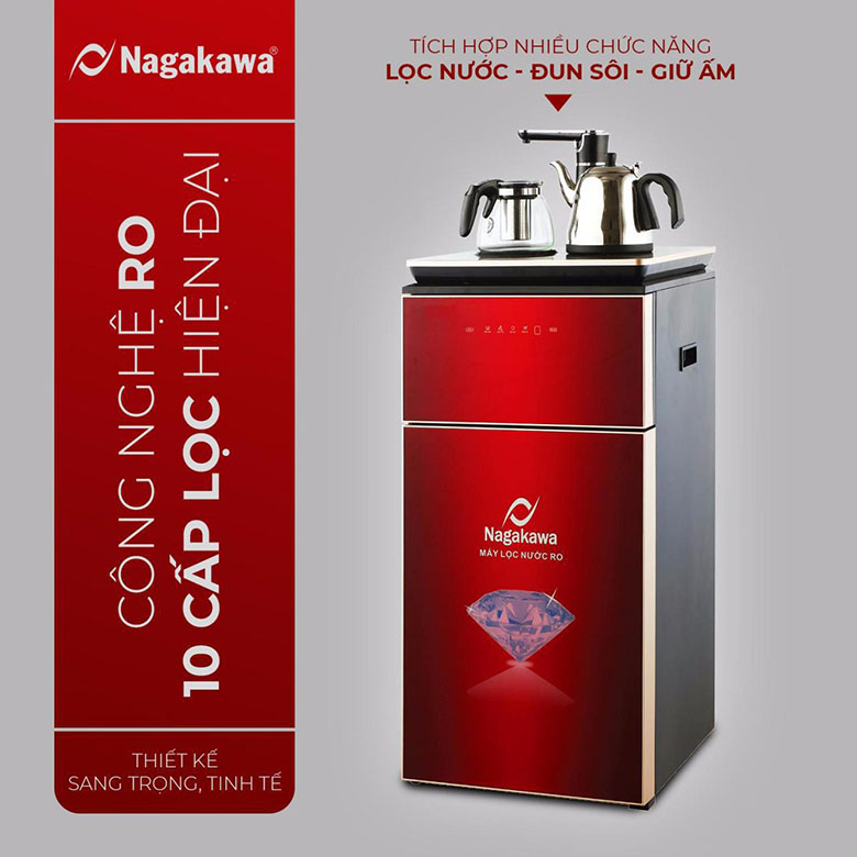 Kinh nghiệm mua máy lọc nước: Máy lọc nước RO đa năng Nagakawa NAG0504