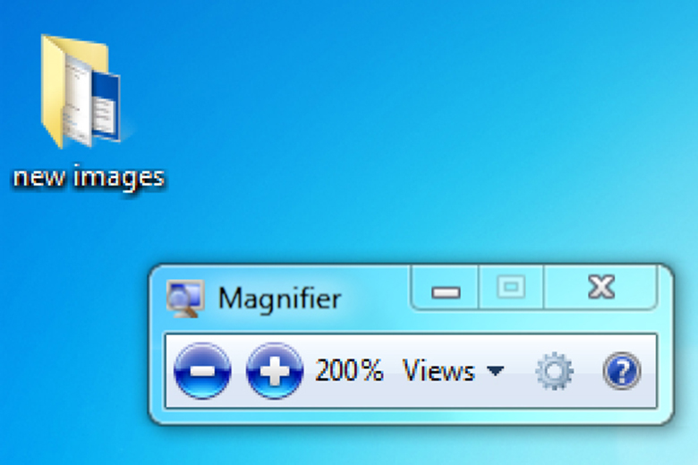 Magnifier giúp cách phóng to màn hình laptop Win 10
