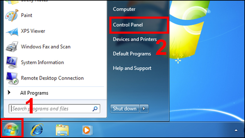 Điều chỉnh thời gian tắt màn hình laptop cho Windows 7 và 8 bước 1