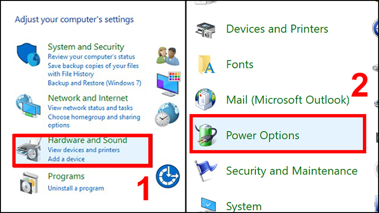 Điều chỉnh thời gian tắt màn hình laptop cho Windows 7 và 8 bước 2