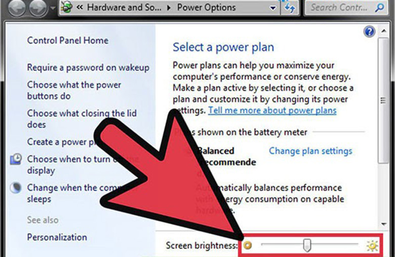 Tăng độ sáng màn hình laptop bằng Adjust Screen Brightness bước 4