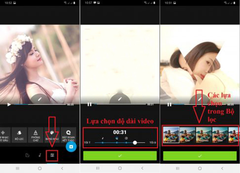 Phần mềm Quik cách chèn nhạc vào video trên điện thoại lựa chọn độ dài video