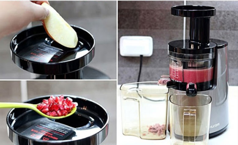 Cách làm nước ép lựu táo khi cho vào máy ép hoa quả