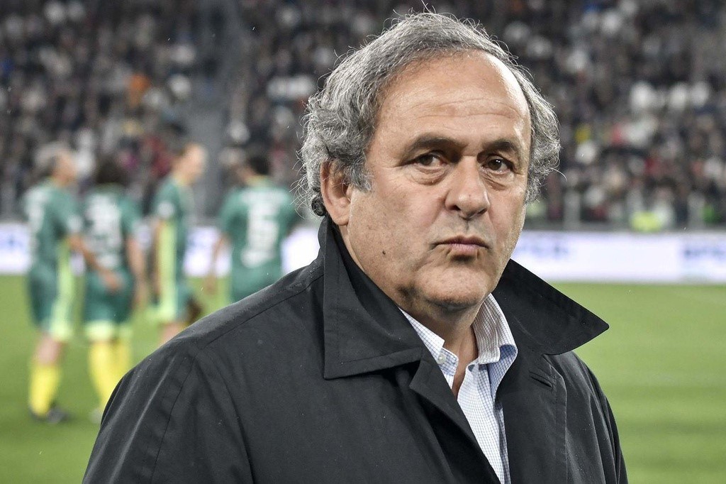 Hình ảnh chủ tịch Michel Platini của Liên đoàn bóng đá châu Âu UEFA