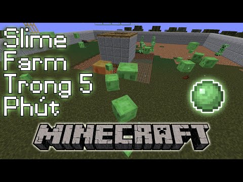 Máy Farm Slime Đơn Giản Nhất Minecraft | Cách Làm Trong 5 Phút!