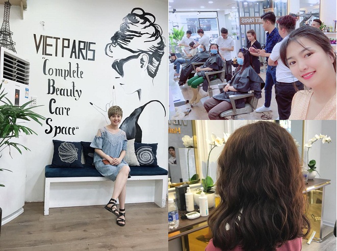 không gian sang trọng bên trong Việt Paris hair salon