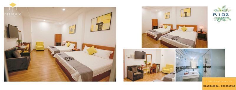 Phòng khách sạn thiết kế nội thất ấn tượng tinh tế - M1