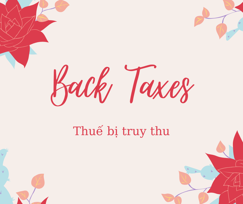 Thuế bị truy thu (Back Taxes) là gì? Hiểu về thuế bị truy thu - Ảnh 1.